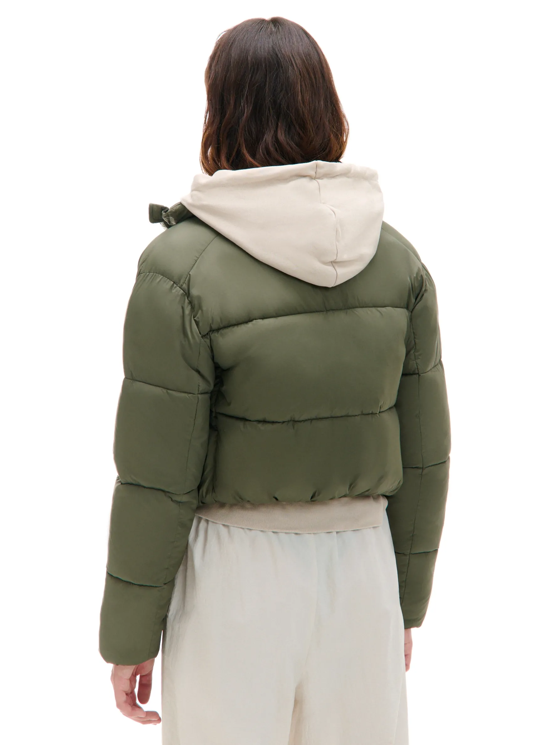 Cropp Kurtki, Płaszcze*Oliwkowa kurtka puffer zielony