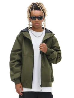 Cropp Kurtki, Płaszcze*Oliwkowa kurtka z kapturem zielony