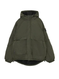 Cropp Kurtki Zimowe|Kurtki, Płaszcze*Oliwkowa kurtka z kapturem zielony