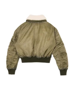 Cropp Kożuszki, Futerka*Oliwkowa kurtka z odpinanym kołnierzem zielony