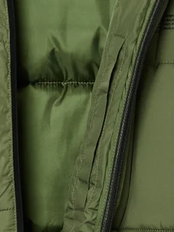 Cropp Kurtki Zimowe|Kurtki, Płaszcze*Oliwkowa pikowana kurtka puffer zielony