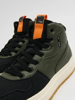 Cropp Sneakersy|Za Kostkę*Oliwkowe sneakersy na solidnej podeszwie zielony