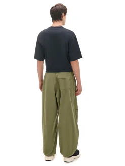 Cropp Spodnie*Oliwkowe spodnie parachute zielony