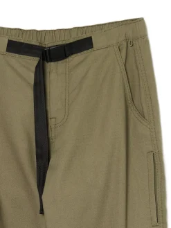 Cropp Spodnie*Oliwkowe spodnie z paskiem zielony