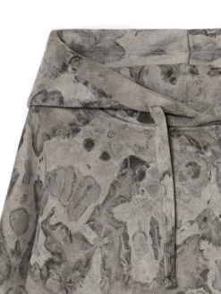 Cropp Bluzy*Oversizowa bluza z kapturem i nadrukiem szary