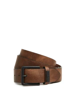 Cropp Paski*Pasek z imitacji skóry brązowy