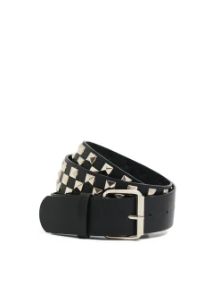 Cropp Paski*Pasek z imitacji skóry i ćwiekami czarny