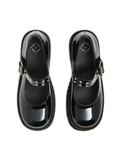 Cropp Półbuty*Półbuty Mary Jane na wysokim obcasie czarny