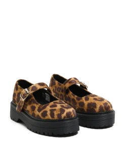 Cropp Półbuty*Półbuty Mary Jane w panterkę wielobarwny