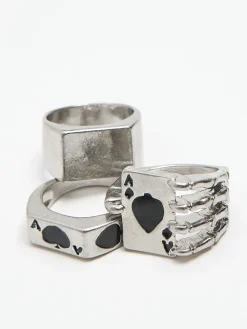 Cropp Biżuteria*Pierścionki z karcianym motywem srebrny