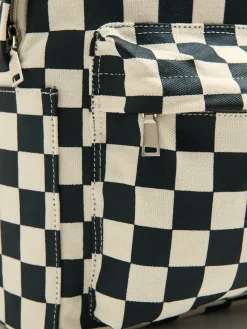 Cropp Torby, Plecaki*Plecak w kratę beżowy