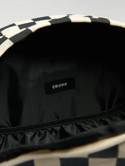 Cropp Torby, Plecaki*Plecak w kratę beżowy