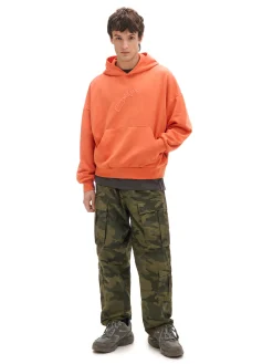 Cropp Bluzy*Pomarańczowa bluza z kapturem pomarańczowy