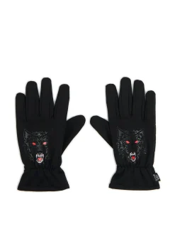 Cropp Rękawiczki*Rękawiczki z wilkiem czarny