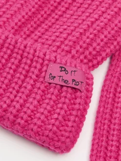 Cropp Czapki*Różowa czapka z uszami królika różowy