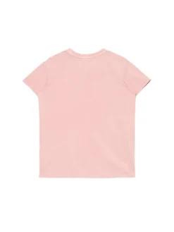 Cropp Koszulki, Topy*Różowa koszulka z nadrukiem różowy