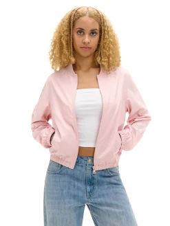 Cropp Kurtki, Płaszcze*Różowa kurtka bomberka różowy