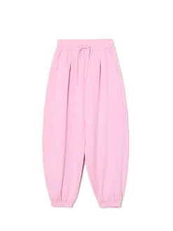 Cropp Spodnie*Różowe joggery z wysokim stanem różowy