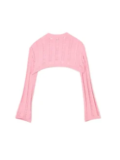 Cropp Swetry*krótki sweter różowy