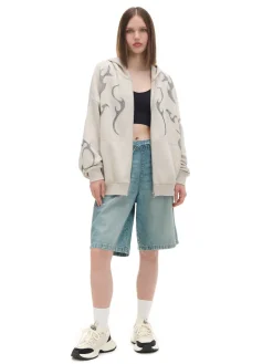 Cropp Bluzy*Rozpinana bluza z aplikacjami beżowy