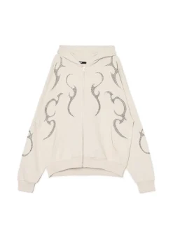 Cropp Bluzy*Rozpinana bluza z aplikacjami beżowy