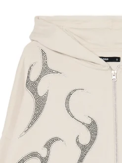 Cropp Bluzy*Rozpinana bluza z aplikacjami beżowy