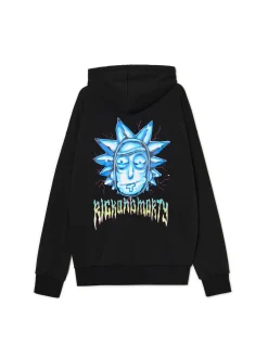 Cropp Bluzy*Rozpinana bluza z kapturem Rick i Morty czarny