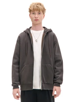 Cropp Bluzy*Rozpinana bluza z kapturem czerwony