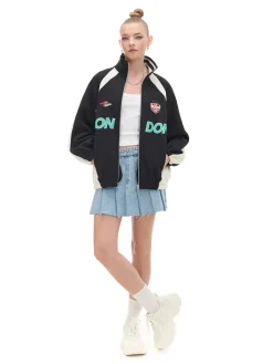 Cropp Unisex|Unisex*Rozpinana bluza z nadrukami UNISEX czarny