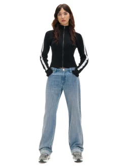 Cropp Swetry*Rozpinany sweter ze stójką czarny