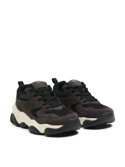 Cropp Sneakersy*Sneakersy z elementami skórzanymi szary