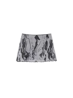 Cropp Sety*Spódnica mini z efektem tie-dye wielobarwny