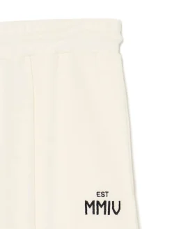 Cropp Spodnie*Spodnie dresowe z zatrzaskami kremowy