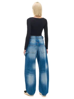 Cropp Jeansy*Spodnie jeansowe skater niebieski