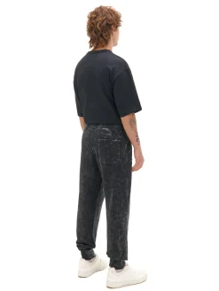 Cropp Spodnie*Spodnie joggery regular z napisem szary