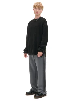 Cropp Baggy|Spodnie*Spodnie loose z lampasami szary