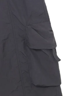 Cropp Spodnie*Spodnie parachute z kieszeniami cargo fioletowy