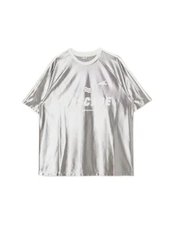 Cropp Unisex|Unisex*Srebrna koszulka z nadrukiem UNISEX jasnyszary