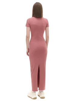 Cropp Sukienki, Kombinezony*Sukienka maxi z krótkim rękawem różowy