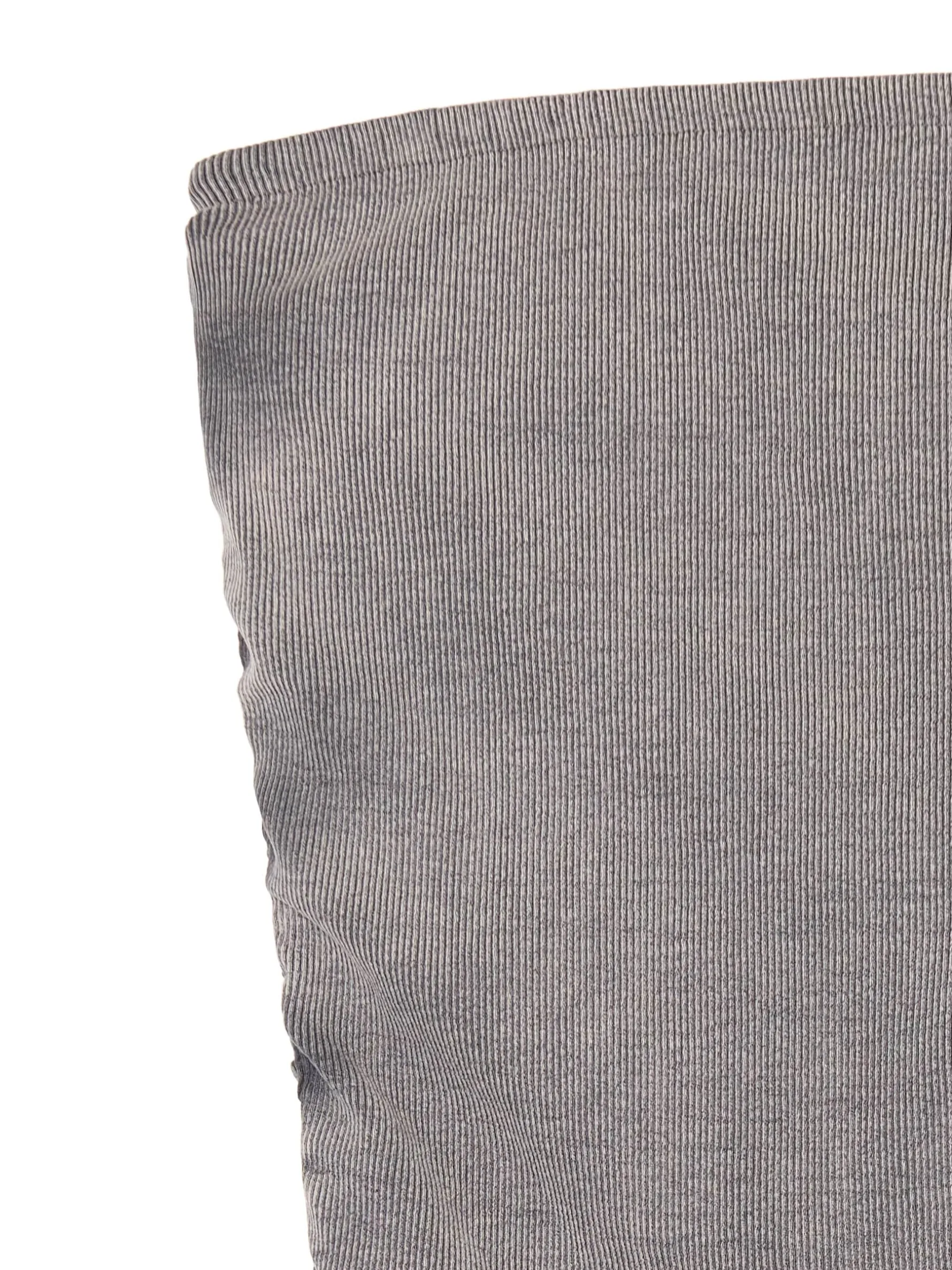 Cropp Sukienki, Kombinezony*Sukienka midi z marszczeniami szary