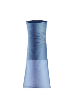 Cropp Sukienki, Kombinezony*Sukienka midi z printem all over niebieski