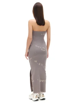 Cropp Sukienki, Kombinezony*Sukienka midi z rozcięciem beżowy