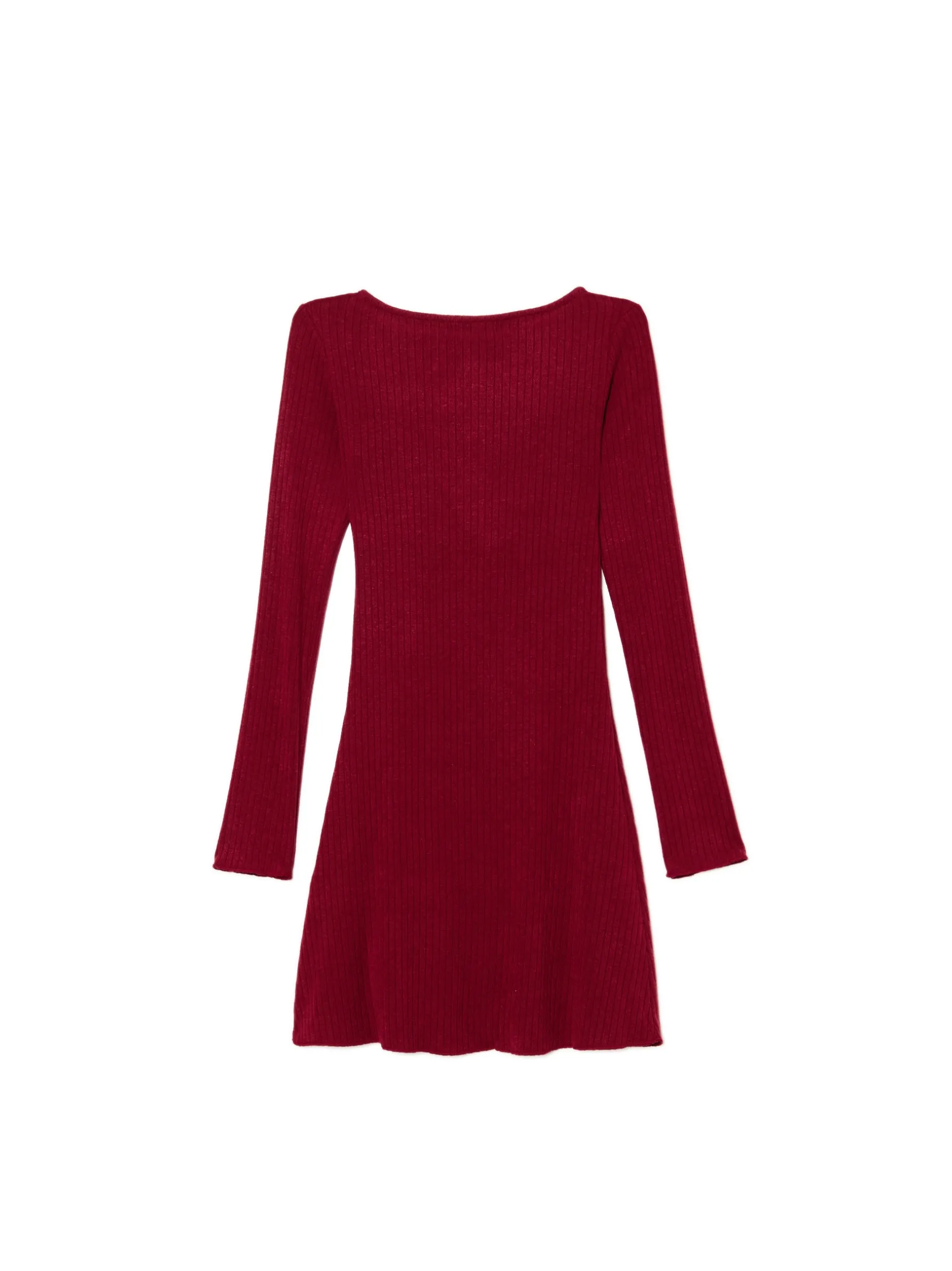 Cropp Sukienki, Kombinezony*Sukienka mini z długimi rękawami kasztanowy