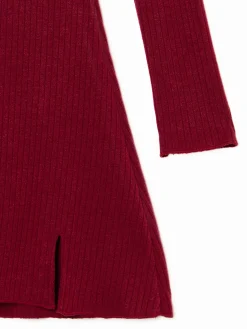 Cropp Sukienki, Kombinezony*Sukienka mini z długimi rękawami kasztanowy