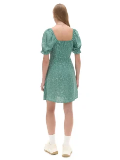 Cropp Sukienki, Kombinezony*Sukienka mini z kwiatowym wzorem all over niebieski