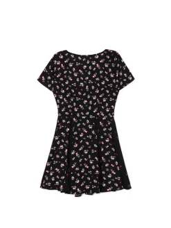 Cropp Sukienki, Kombinezony*Sukienka mini z lekkiej wiskozy czarny