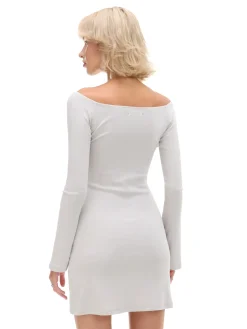 Cropp Sukienki, Kombinezony*Sukienka mini z rękawami flare jasnyszary