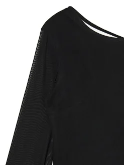 Cropp Sukienki, Kombinezony*Sukienka mini z siateczkowymi panelami czarny