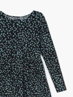 Cropp Sukienki, Kombinezony*Sukienka w kwiatowy wzór czarny