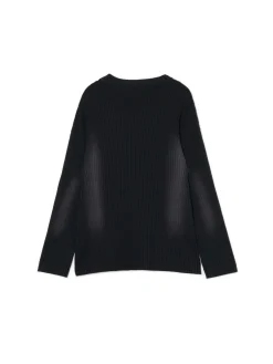 Cropp Swetry*Sweter oversize z efektem sprania czarny